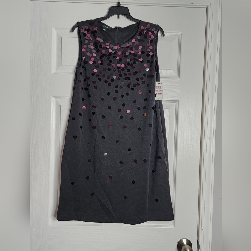 New Black Alfani Dress with Sequins - 10P